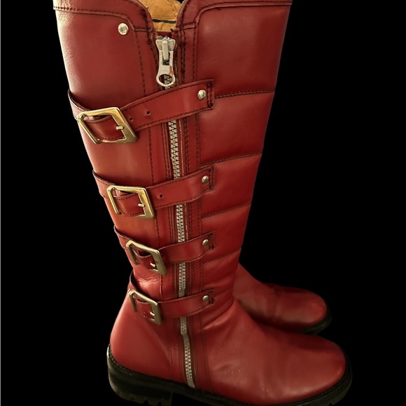 Killer “Killah” red buckle boots. Made in Romania. 8.5 U.S - Picture 3 of 13